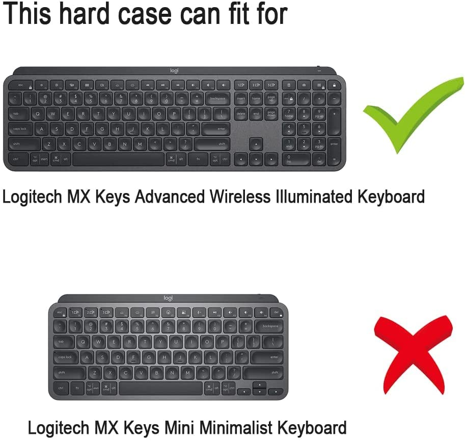 Verilux Hard EVA Storage Case for MX Keys Advanced Waterproof Keyboard Hard Storage Bag Keyboard Sorage Case Travel Case Verilux Hard EVA Storage Case for MX Keys Advanced Waterproof Keyboard Hard Storage Bag Keyboard Sorage Case Travel Case
